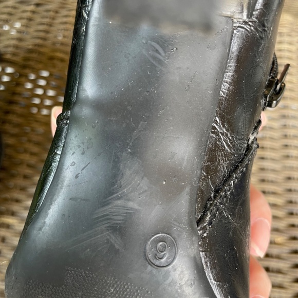 Jessica 6M Mid Calf Black Boot with Heel - Picture 8 of 11